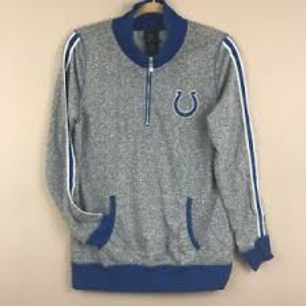 Women's NFL Juniors Collection Colts Half Zip Pullover